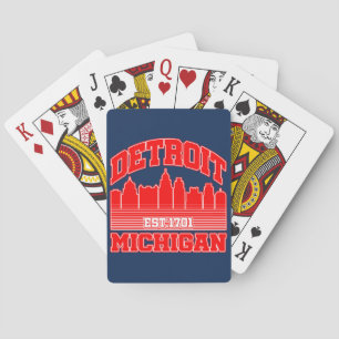 Detroit,Michigan Playing Cards
