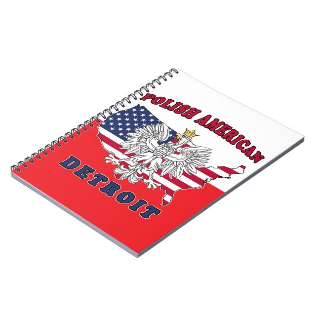 Detroit Michigan Polish Notebook (Left Side)