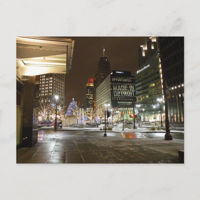 Detroit Michigan Post Card (Front)