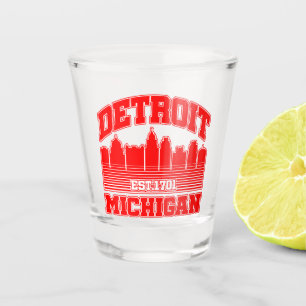 Detroit,Michigan Shot Glass