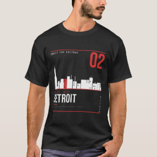 Detroit Michigan Skyline ShiftTape Vol 02 T-Shirt