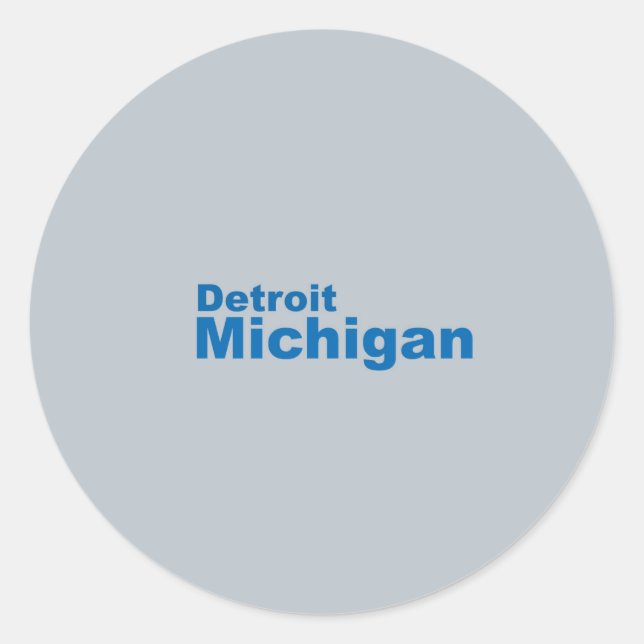 Detroit, Michigan Sticker (Front)