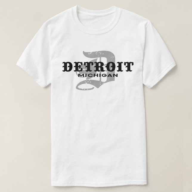 Detroit Michigan T-Shirt (Design Front)