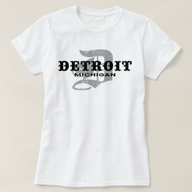 Detroit Michigan T-Shirt (Design Front)