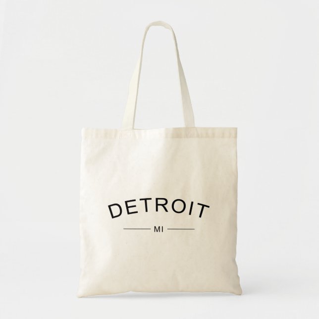 Detroit Michigan Tote Bag (Front)