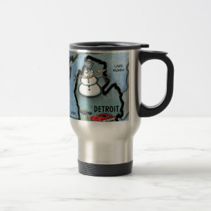 Detroit Michigan Travel Mug