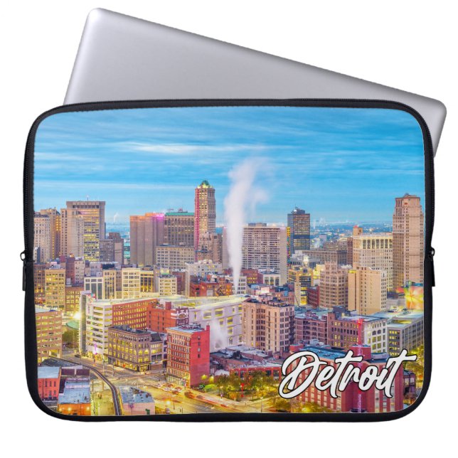 Detroit, Michigan, United States Laptop Sleeve (Front)