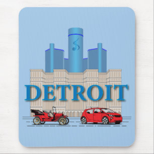 Detroit Michigan United States Mouse Mat