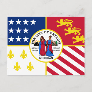 Detroit, Michigan, United States Postcard