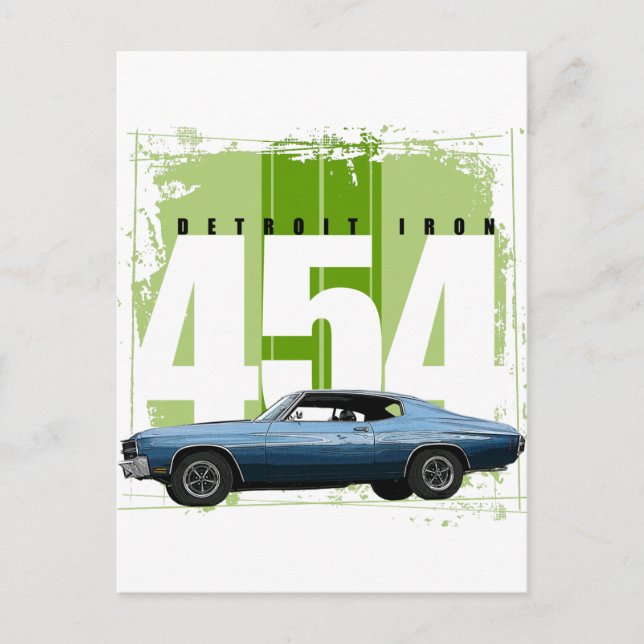 Detroit Muscle Chevelle Postcard (Front)