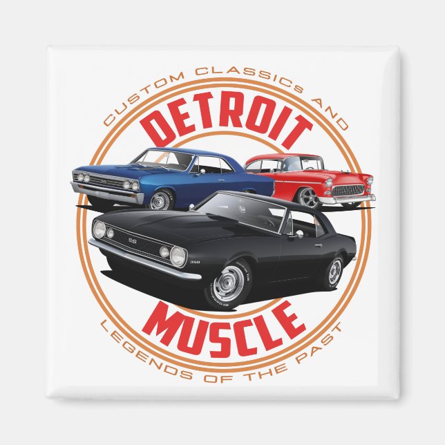 DETROIT MUSCLE MAGNET (Front)