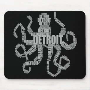 Detroit Octopus Art Mouse Mat