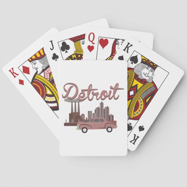 Detroit Playing Cards (Back)
