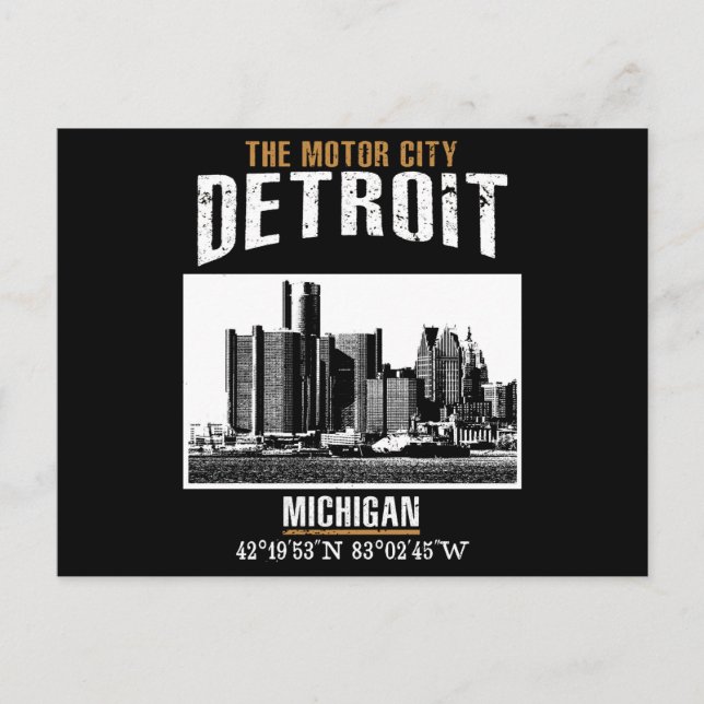 Detroit Postcard (Front)