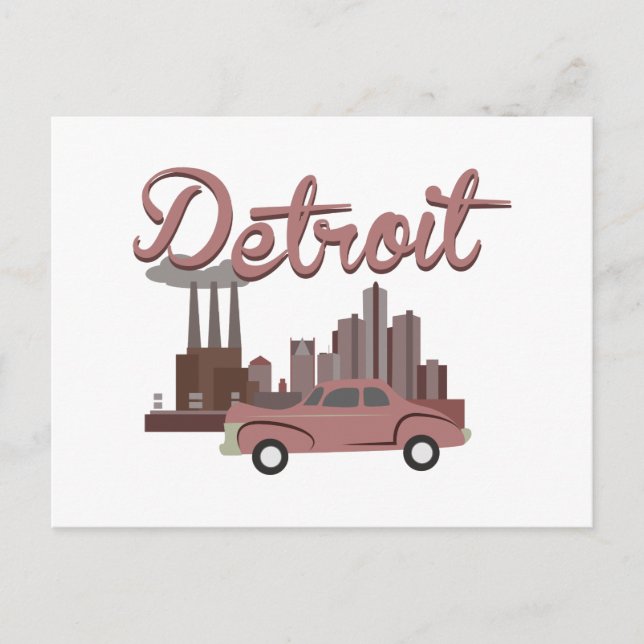 Detroit Postcard (Front)