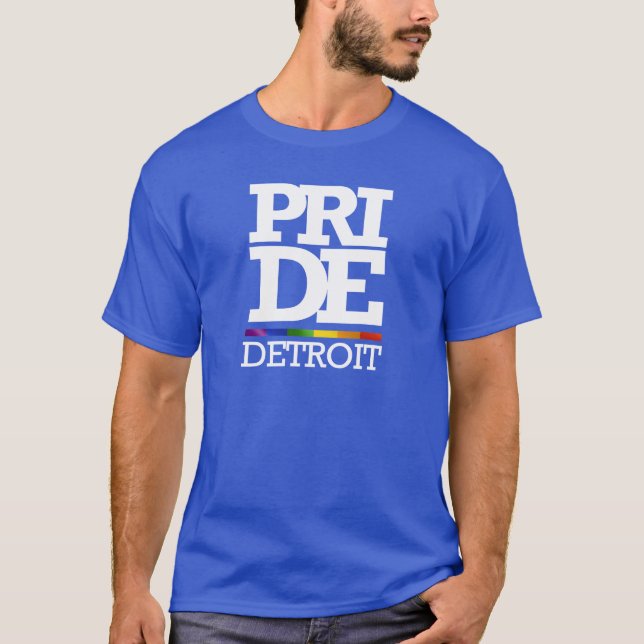 DETROIT PRIDE -- .png T-Shirt (Front)