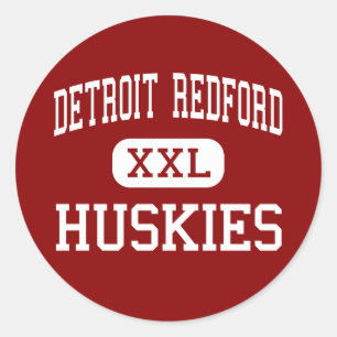 Detroit Redford - Huskies - High - Detroit Classic Round Sticker