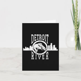 Detroit River Walleye Fishing T Shirt For Men Wome Card