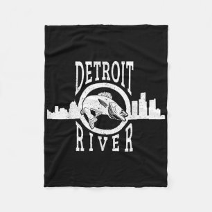 Detroit River Walleye Fishing T Shirt For Men Wome Fleece Blanket