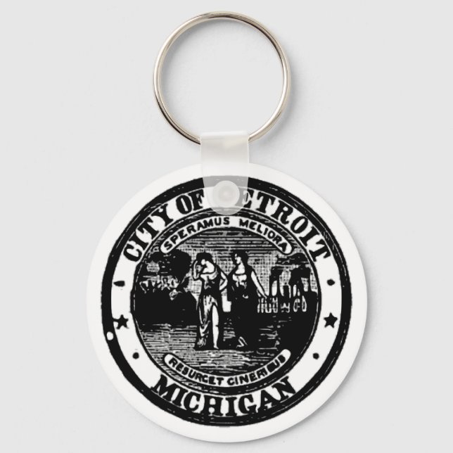 Detroit Seal Key Ring (Front)