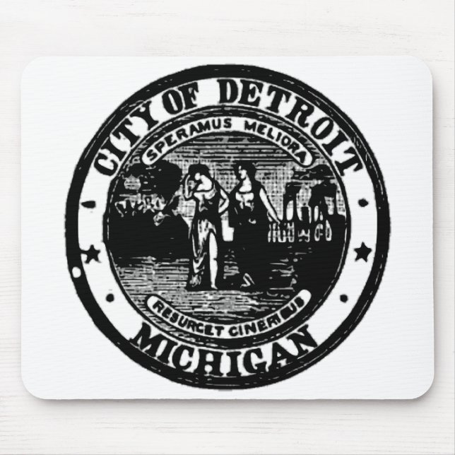 Detroit Seal Mouse Mat (Front)