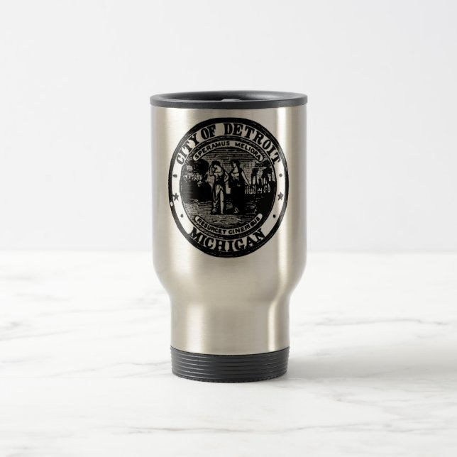 Detroit Seal Travel Mug (Center)