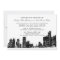 Detroit Skyline Black Art Deco Wedding