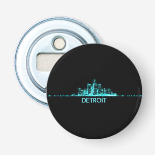 Detroit Skyline Bottle Opener