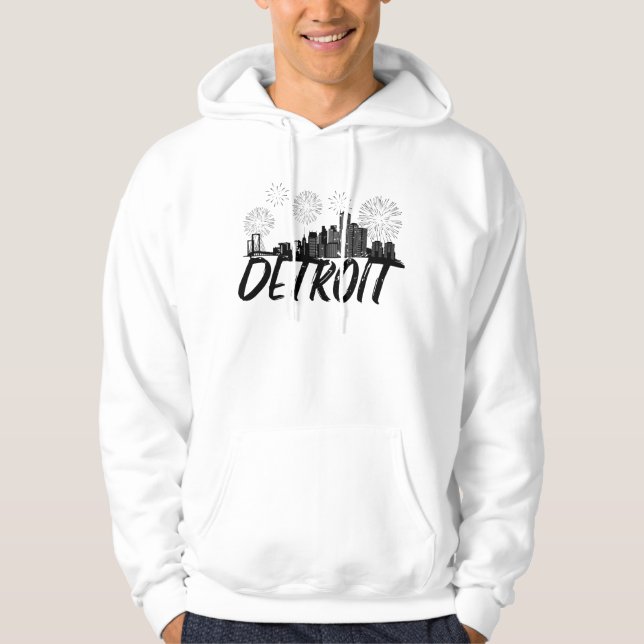 Detroit Skyline City Hoodie (Front)
