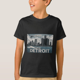 Detroit Skyline Design With What Up Doe’ T-Shirt