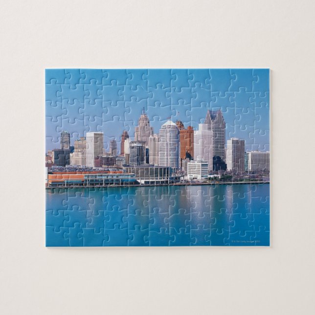Detroit skyline jigsaw puzzle (Horizontal)