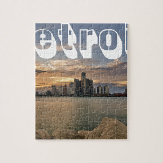 Detroit Skyline Jigsaw Puzzle