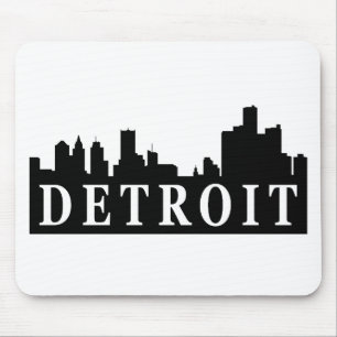 Detroit Skyline Mouse Mat