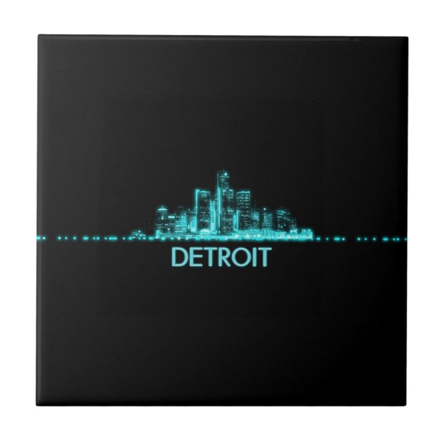 Detroit Skyline Tile (Front)