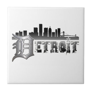 Detroit Skyline Tile