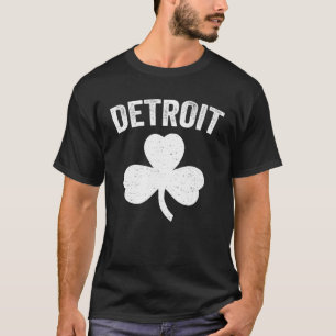 Detroit St Patrick s Day Parade Irish Shamrock Cut T-Shirt