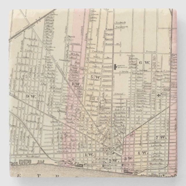 Detroit Stone Coaster (Front)