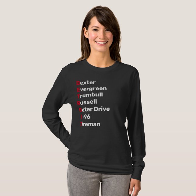 DETROIT STREETS T-Shirt (Front Full)
