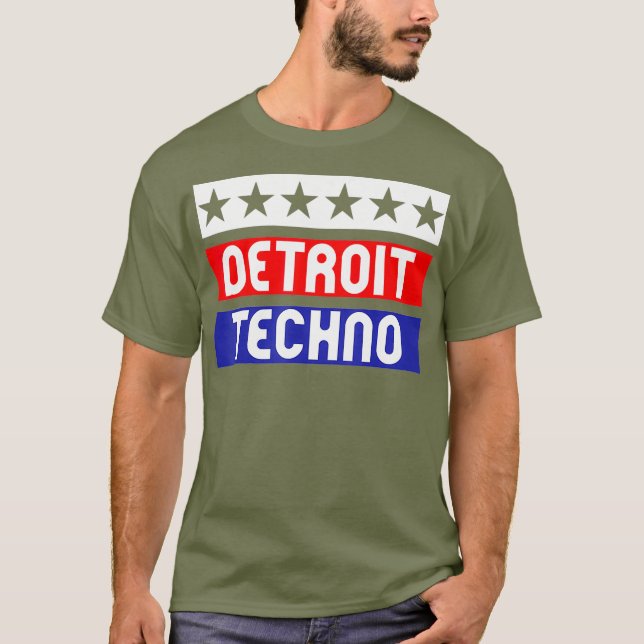 Detroit Techno House Music Festival USA EDM T-Shirt (Front)