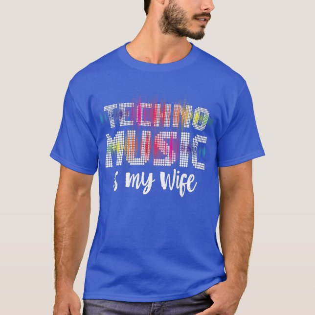 Detroit Techno House Music Festival Wife EDM T-Shirt (Front)