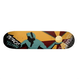 Detroit Techno Skateboard Deck by Cool Detroit