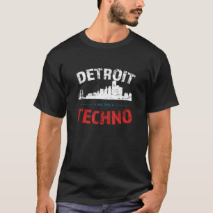 Detroit Techno Skyline underground Techno festival T-Shirt