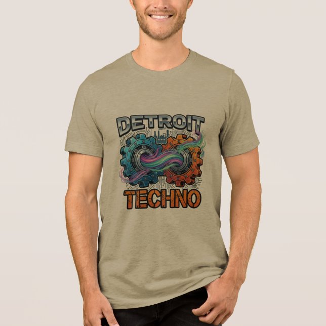 Detroit Techno Tri-Blend Shirt (Front)
