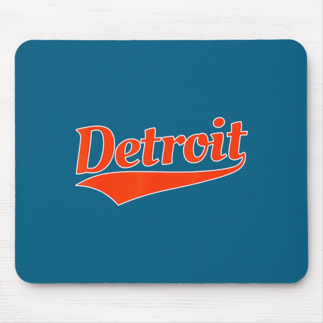 Detroit - throwback design - classic Detroit - thr Mouse Mat (Front)
