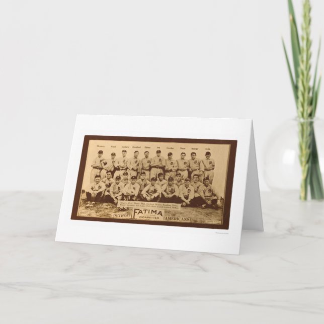 Detroit Tigers Baseball 1913 Card (Front)