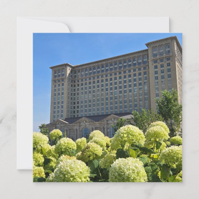 Detroit Train Station Invitation (Front)