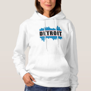 Detroit USA City Cityscape Skyline Funny Gift Idea Hoodie