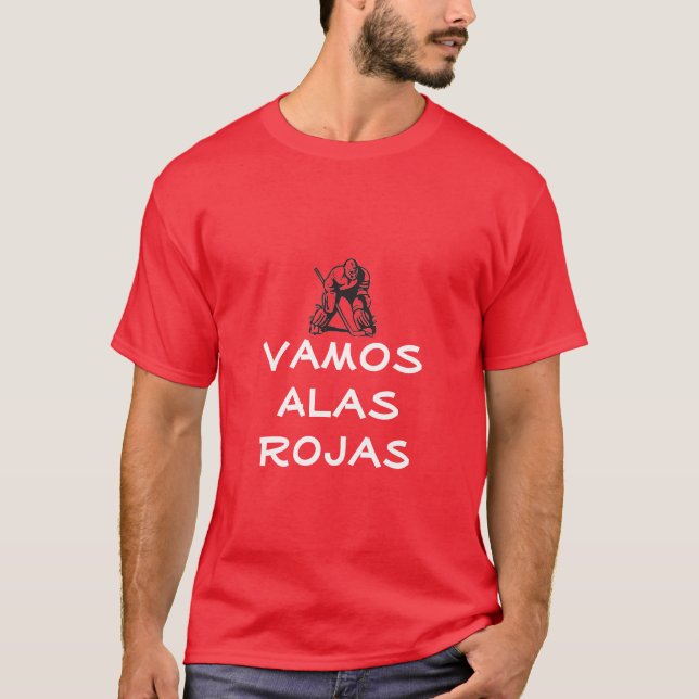 Detroit Vamaos Alas Rojas T-Shirt (Front)