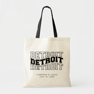 Detroit Wedding Welcome Tote Bag