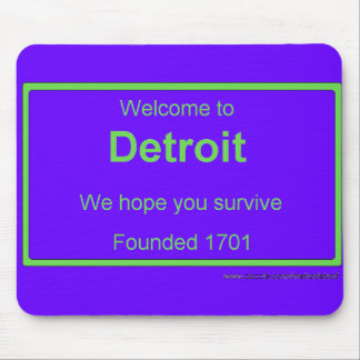 Detroit welcome mouse mat